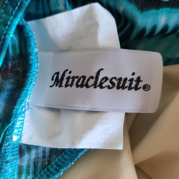 miraclesuit one piece bathing suit slimming swimsuit blue womens size 8 - Picture 4 of 6